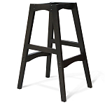 Барный стул со спинкой и подлокотниками на 4-х черных ножках Douglas Rhombus Коричневый Велюр варинант исполнения - 5 | Loft Concept в Ростове-на-Дону