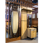 Зеркало овальное в металлической оправе в стиле лофт Urban Style Space варинант исполнения - 4 | Loft Concept в Ростове-на-Дону