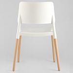 Пластиковый стул на ножках из массива бука Ferret White 4 шт варинант исполнения - 6 | Loft Concept в Ростове-на-Дону