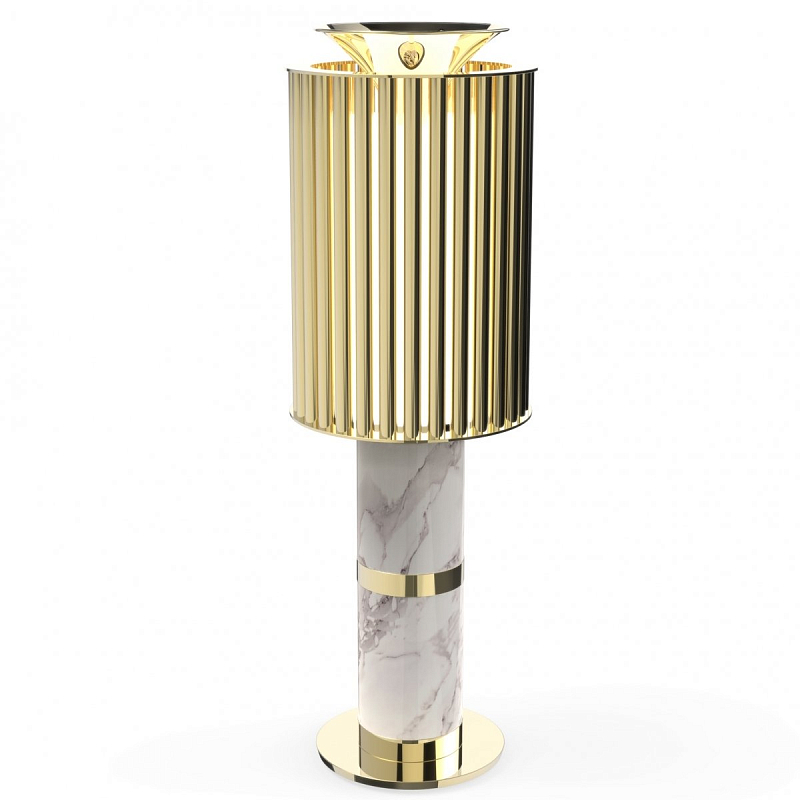   Donna Table Light in Brass with White Marble Base     Bianco  -- | Loft Concept 