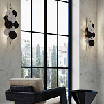 Бра светодиодное из черно-белых дисков Contrast Sample варинант исполнения - 7 | Loft Concept в Ростове-на-Дону