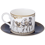 Чайный сервиз из фарфора с изображением лошадей на 6 персон 14 предметов Porcelain Horse Set варинант исполнения - 3 | Loft Concept в Ростове-на-Дону