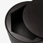 Черный приставной стол с местом для хранения Smart Textured Table варинант исполнения - 2 | Loft Concept в Ростове-на-Дону