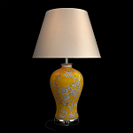 Настольная лампа желтая с изображением белых птиц Flight Among Acacia варинант исполнения - 2 | Loft Concept в Ростове-на-Дону