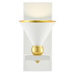 Бра с бело-золотыми плафоном в форме конуса Light Source варинант исполнения - 2 | Loft Concept в Ростове-на-Дону