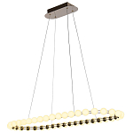 Люстра подвесная светодиодная с круглыми плафонами белого цвета PEARLS Suspension 100  варинант исполнения - 4 | Loft Concept в Ростове-на-Дону