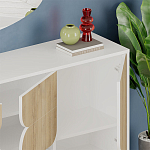 Комод с 3-мя дверцами и выдвижным ящиком цвета светлый дуб SPARK CONSOLE WHITE варинант исполнения - 4 | Loft Concept в Ростове-на-Дону