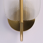 Бра с изогнутым рельефным плафоном Textured Glass варинант исполнения - 5 | Loft Concept в Ростове-на-Дону