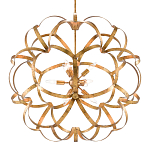 Люстра круглая в виде объёмного цветка Golden Flower Sphere варинант исполнения - 2 | Loft Concept в Ростове-на-Дону