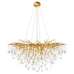 Люстра подвесная с прозрачными стеклянными подвесками в форме капель Диаметр 100 см Droplet Chandelier варинант исполнения - 2 | Loft Concept в Ростове-на-Дону