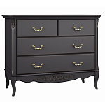 Комод черный из массива бука в стиле прованс Black Provence варинант исполнения - 2 | Loft Concept в Ростове-на-Дону