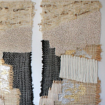 Триптих Геометрический гобелен бежевый Figurative Beige Wall Hangings варинант исполнения - 2 | Loft Concept в Ростове-на-Дону