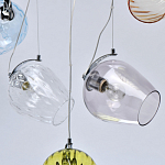 Люстра линейная с 5-ю разноцветными стеклянными плафонами Kaleido варинант исполнения - 12 | Loft Concept в Ростове-на-Дону