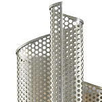 Бра серебряное изогнутой формы с перфорацией Perforation варинант исполнения - 1 | Loft Concept в Ростове-на-Дону