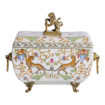 Шкатулка с фигуркой льва на крышке Eden Garden варинант исполнения - 3 | Loft Concept в Ростове-на-Дону