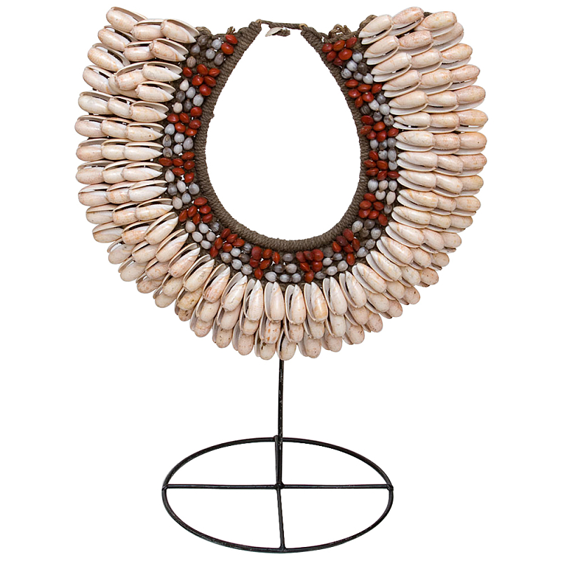       Aboriginal Ethnic Necklace Beige Red     -- | Loft Concept 