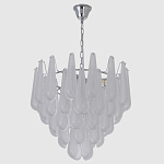 Люстра с подвесками из рифленного стекла в форме капель Textured Glass Chandelier варинант исполнения - 4 | Loft Concept в Ростове-на-Дону