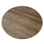 Стол журнальный c коричневой круглой столешницей на трех металлических ножках Charm Coffee Table варинант исполнения - 3 | Loft Concept в Ростове-на-Дону