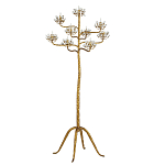 Торшер золотой в виде растения Golden Flower Glade варинант исполнения - 3 | Loft Concept в Ростове-на-Дону