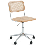 Офисный стул из ротанга на колёсах June Rattan Wicker Chair варинант исполнения - 1 | Loft Concept в Ростове-на-Дону
