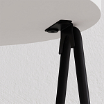 Стол приставной с 2-мя круглыми белыми столешницами ESSEL SIDE TABLE WHITE варинант исполнения - 2 | Loft Concept в Ростове-на-Дону