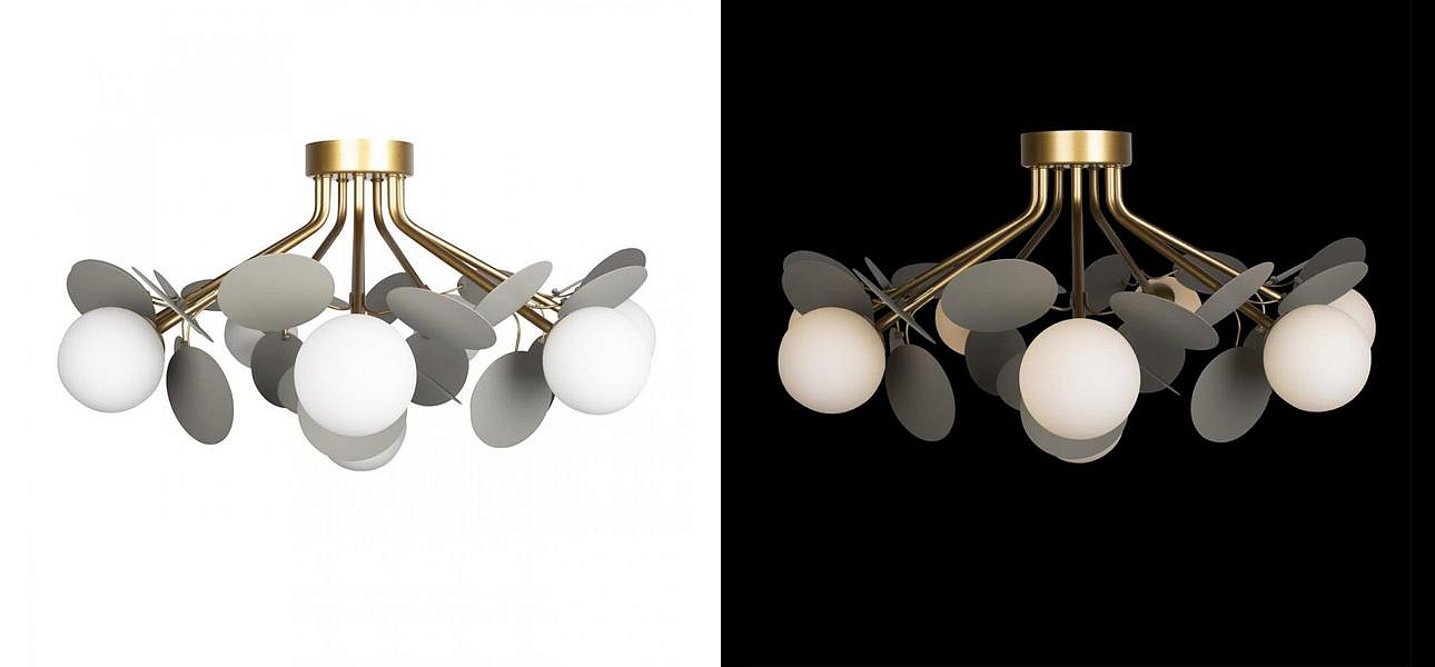 Потолочный светильник MATISSE Chandelier Aster Gray Потолочный светильник MATISSE Chandelier Aster Gray - Loft-Concept в Ростове-на-Дону