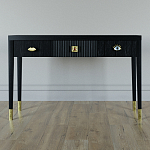 Дизайнерский Письменный стол Elsa Dreams Black с тремя ящиками варинант исполнения - 1 | Loft Concept в Ростове-на-Дону