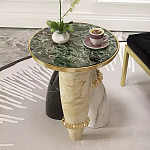 Дизайнерский журнальный стол круглый на 3-х фигурных ножках Cuzadit варинант исполнения - 1 | Loft Concept в Ростове-на-Дону