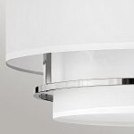 Потолочный светильник с двухслойным белым текстильным абажуром Hinkley варинант исполнения - 11 | Loft Concept в Ростове-на-Дону