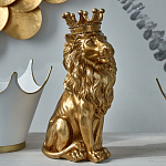 Статуэтка лев с детализированной гривой и изящной короной Lion Crown  варинант исполнения - 5 | Loft Concept в Ростове-на-Дону