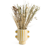 Ваза из фаянса Brighter than the Stars жёлтая полоска варинант исполнения - 3 | Loft Concept в Ростове-на-Дону