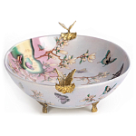 Белое фарфоровое блюдо с изображением бабочек Eden Garden варинант исполнения - 3 | Loft Concept в Ростове-на-Дону