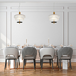 Подвесной светильник многослойный из рифленого прозрачного стекла Academy of Light варинант исполнения - 7 | Loft Concept в Ростове-на-Дону