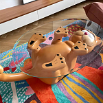 Дизайнерский журнальный стол с основанием в виде кота Bivan варинант исполнения - 2 | Loft Concept в Ростове-на-Дону