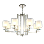 Люстра с 8-ю цилиндрическими плафонами из стекла Laurent варинант исполнения - 6 | Loft Concept в Ростове-на-Дону