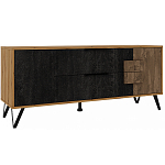 ТВ-тумба с  2-мя ящиками и закрытыми полками Stone Effect варинант исполнения - 1 | Loft Concept в Ростове-на-Дону