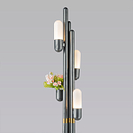 Торшер светодиодный с серым металлическим каркасом Generosity варинант исполнения - 2 | Loft Concept в Ростове-на-Дону