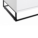 Стеллаж книжный белый с 3-мя открытыми полками и дверкой Strict Lines варинант исполнения - 5 | Loft Concept в Ростове-на-Дону