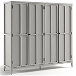 Шкаф серый Silva Grey Cabinet варинант исполнения - 7 | Loft Concept в Ростове-на-Дону