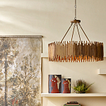 Люстра с абажуром из ротанга Wicker Furniture варинант исполнения - 4 | Loft Concept в Ростове-на-Дону