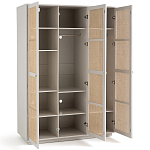 Шкаф с тремя дверцами из плетеного ротанга Tomio Wicker Furniture варинант исполнения - 3 | Loft Concept в Ростове-на-Дону