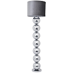 Торшер с основанием в виде металлических сфер Balance Floor Lamp Chrome варинант исполнения - 1 | Loft Concept в Ростове-на-Дону