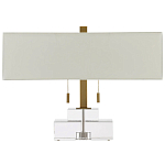 Настольная лампа прямоугольная на прозрачном основании Charm and Luxury варинант исполнения - 4 | Loft Concept в Ростове-на-Дону