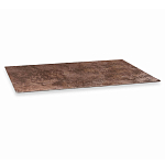 Стол обеденный с коричневой прямоугольной столешницей из керамики на четырех пластиковых ножках Brown Ceramics варинант исполнения - 3 | Loft Concept в Ростове-на-Дону