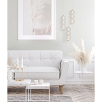 Подвесной светильник с 3-мя округлыми матовыми плафонами из белого стекла Golden Swirl варинант исполнения - 9 | Loft Concept в Ростове-на-Дону