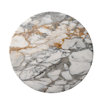 Столик журнальный с круглой мраморной столешницей на трех опорах Marble Stone Drawing варинант исполнения - 2 | Loft Concept в Ростове-на-Дону