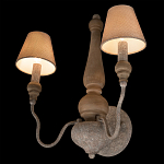 Бра с двумя конусовидными тканевыми абажурами Neighborhood варинант исполнения - 4 | Loft Concept в Ростове-на-Дону