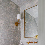 Зеркало прямоугольное в фактурной золотой раме Reflective Fabric варинант исполнения - 4 | Loft Concept в Ростове-на-Дону