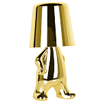 Настольная лампа фигурная золотого цвета с гладким абажуром Высота 19 см Sophia варинант исполнения - 2 | Loft Concept в Ростове-на-Дону