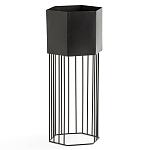 Кашпо Elevated Planters Сlive 59 черное  варинант исполнения - 1 | Loft Concept в Ростове-на-Дону